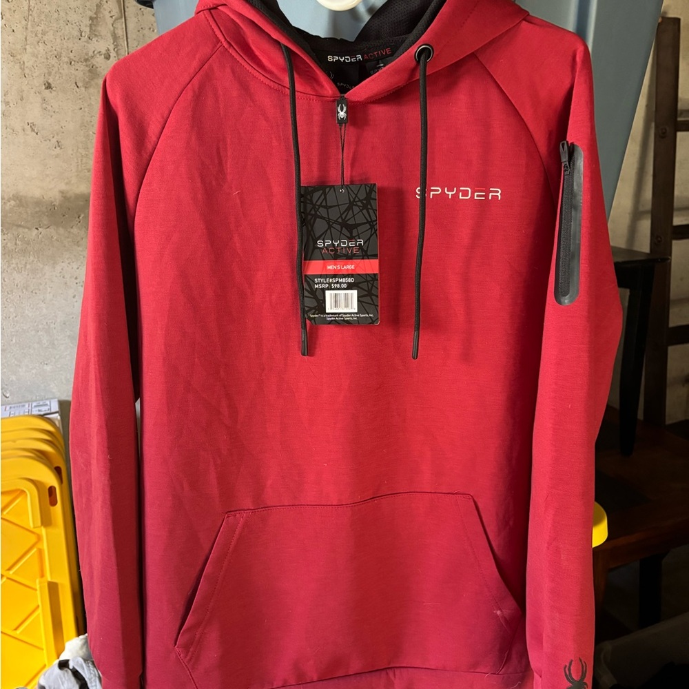Spyder Men's Red Performance Hoodie